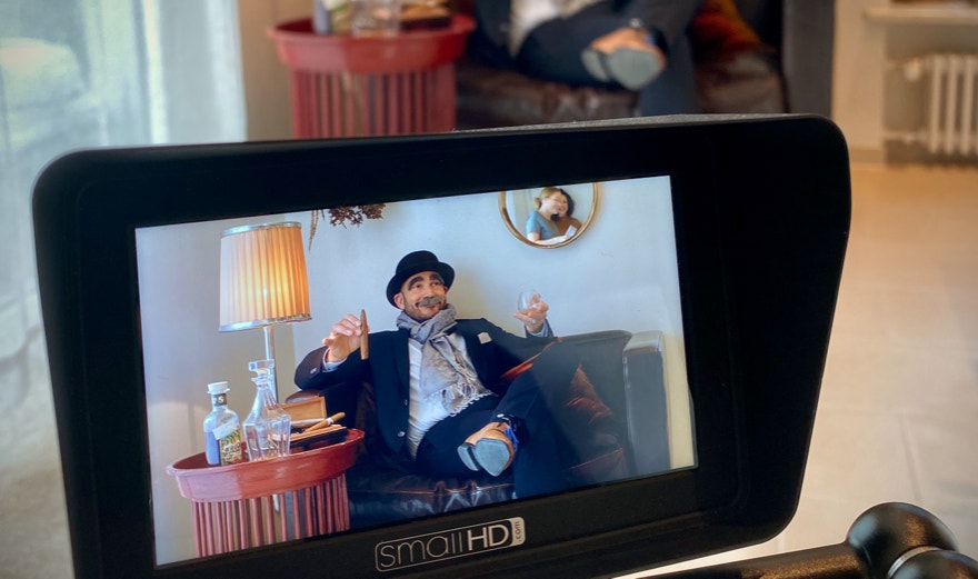 Beim Dreh eines Musikvideos von auer.media